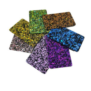 Akrilno steklo- pleksi, BLEŠČICE, enostranski, za TOPPERJE