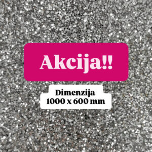 AKCIJA!! Akrilno steklo- pleksi, BLEŠČICE, obojestranski, za TOPPERJE, srebrni