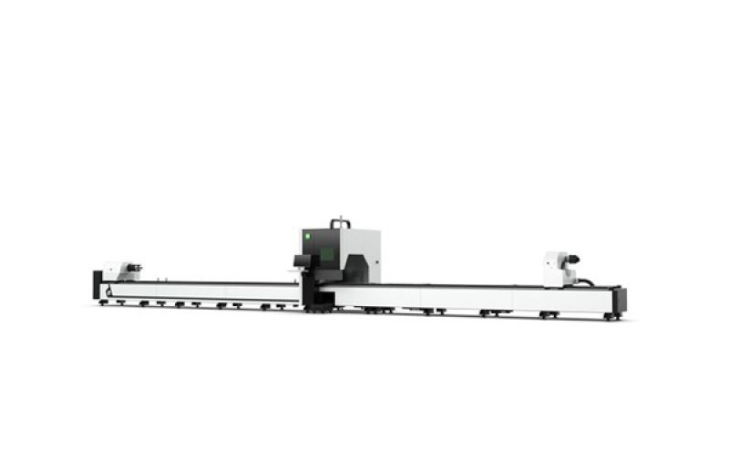 TS tube laser cutting machine with three chucks