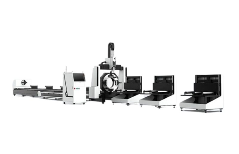 TR heavy-duty tube laser cutting machine with four chucks